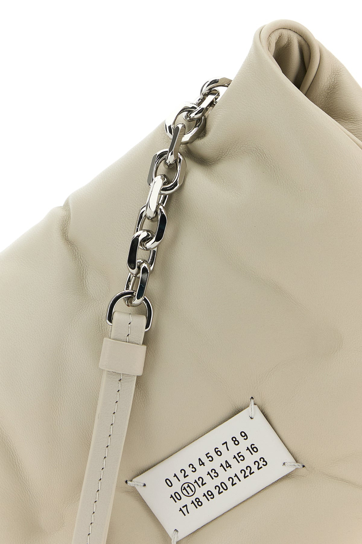 Chalk nappa leather small Glam Slam Flap crossbody bag - 4