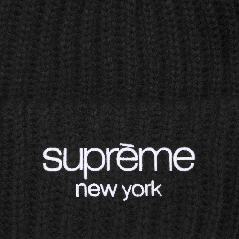 Supreme Classic Logo Chunky Ribbed Beanie outlook