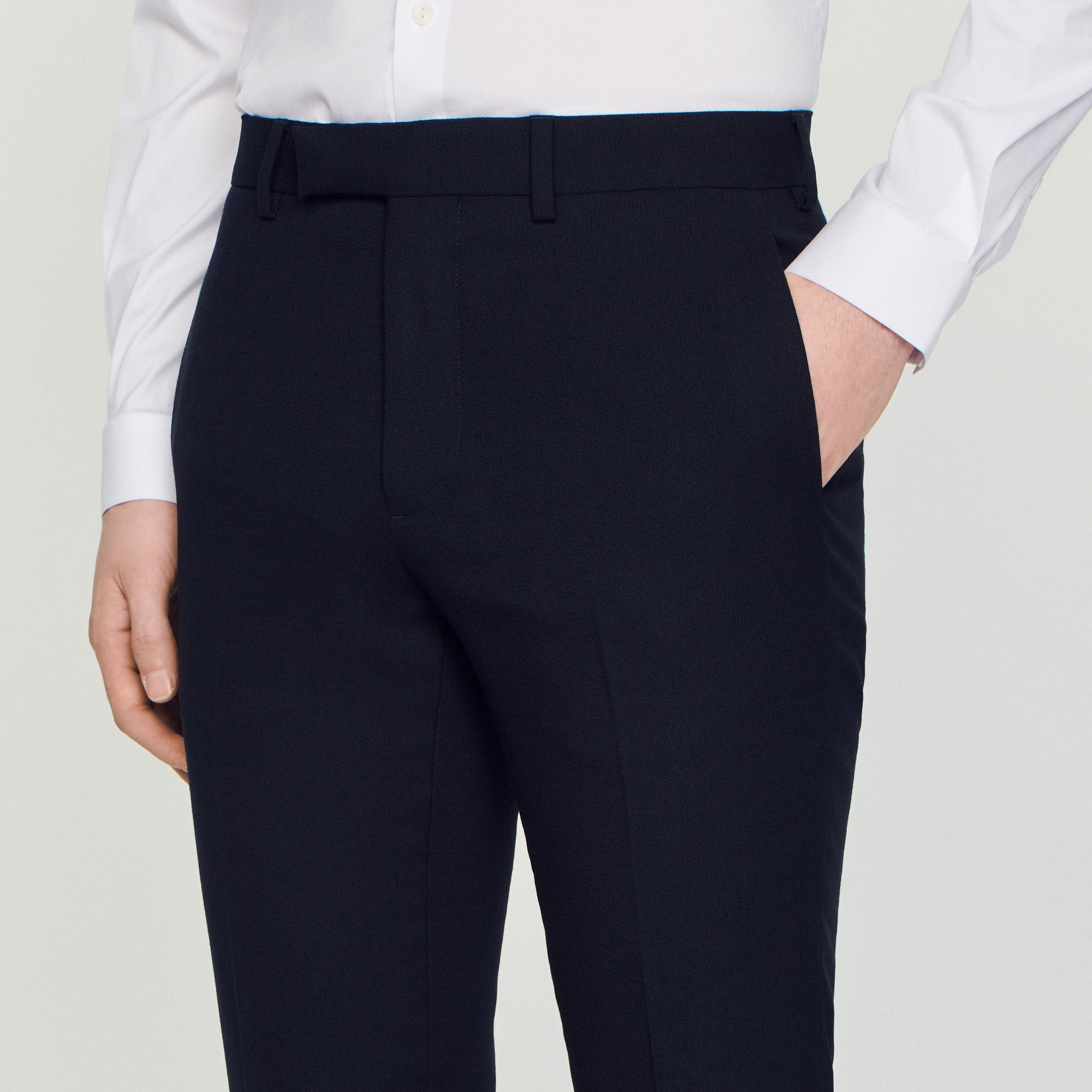 WOOL SUIT PANTS - 3