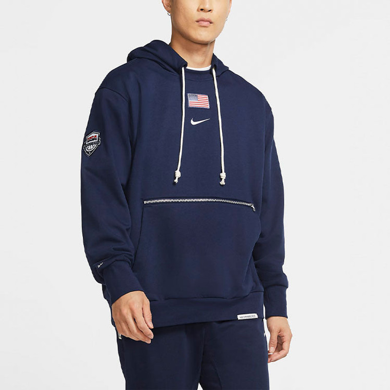 Men's Nike Casual Sports Large Logo Pullover Navy Blue DA0109-419 4
