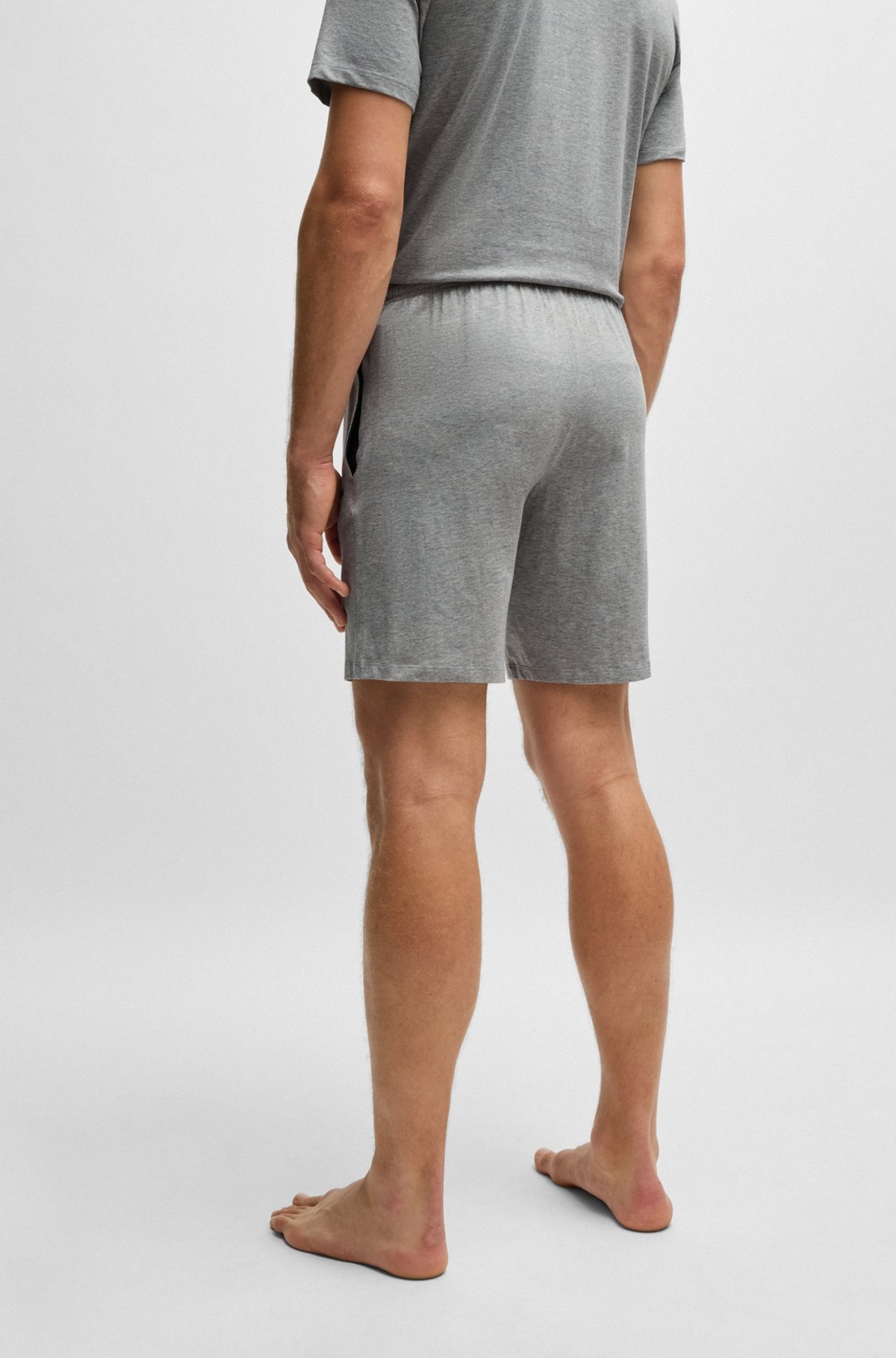 STRETCH-COTTON REGULAR-FIT SHORTS WITH LOGO DETAIL - 4