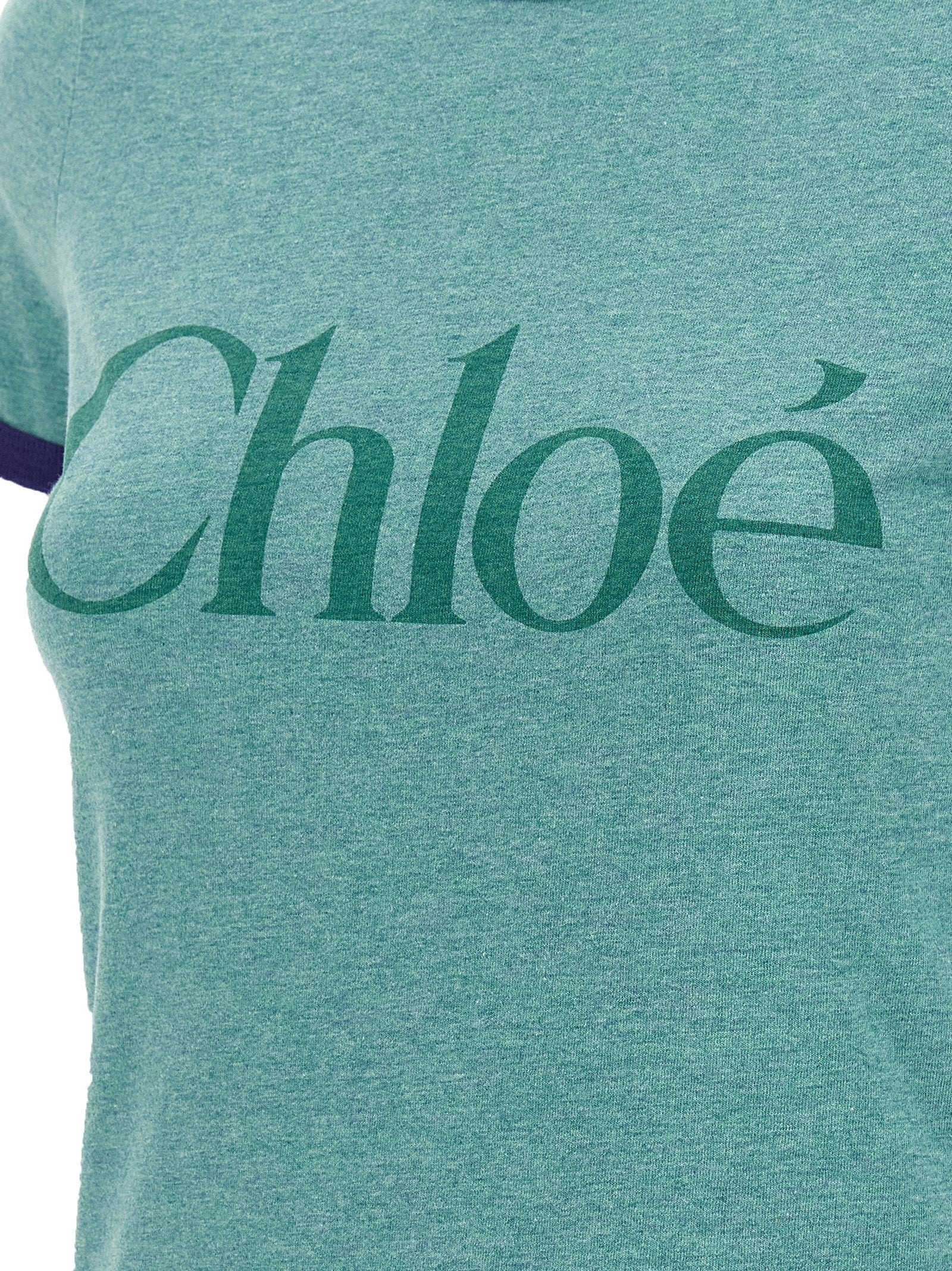 Logo Print T-Shirt Green - 4