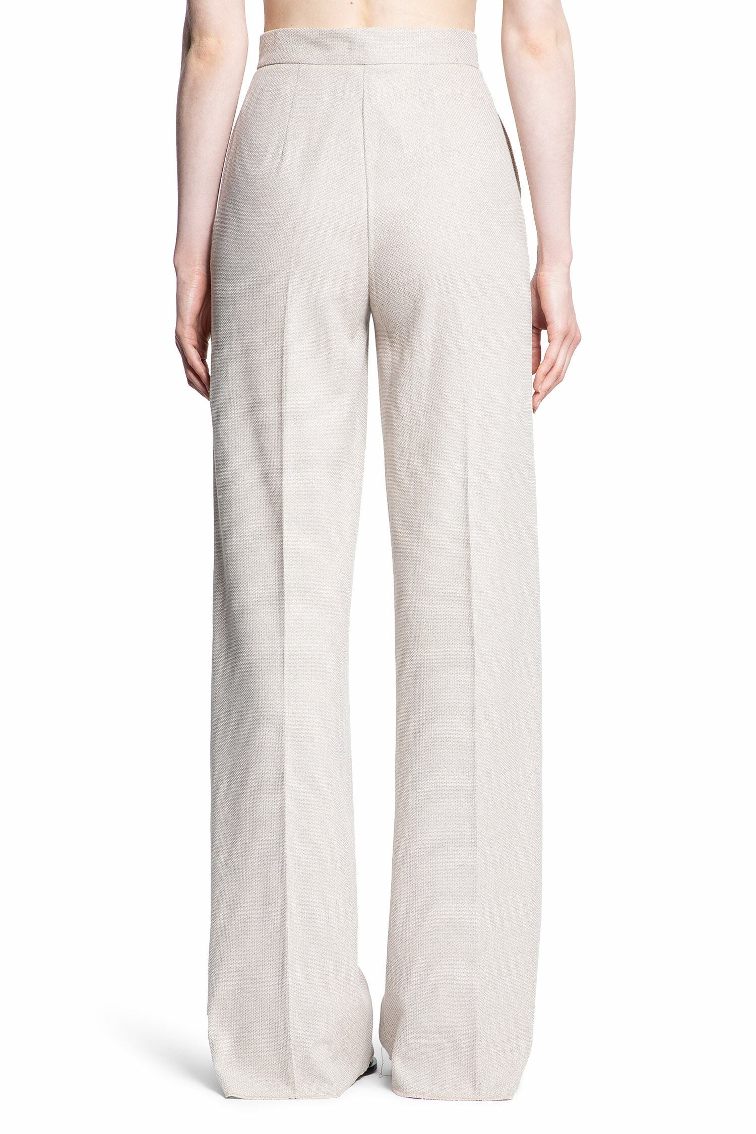 MAX MARA WOMAN BEIGE TROUSERS - 3