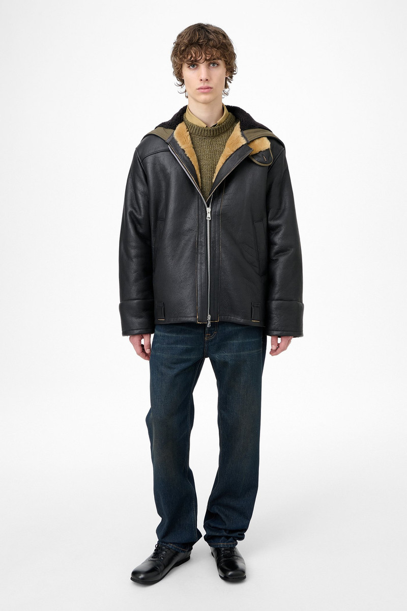 Our Legacy Blizzard Jacket Natural Aviator Shearling outlook