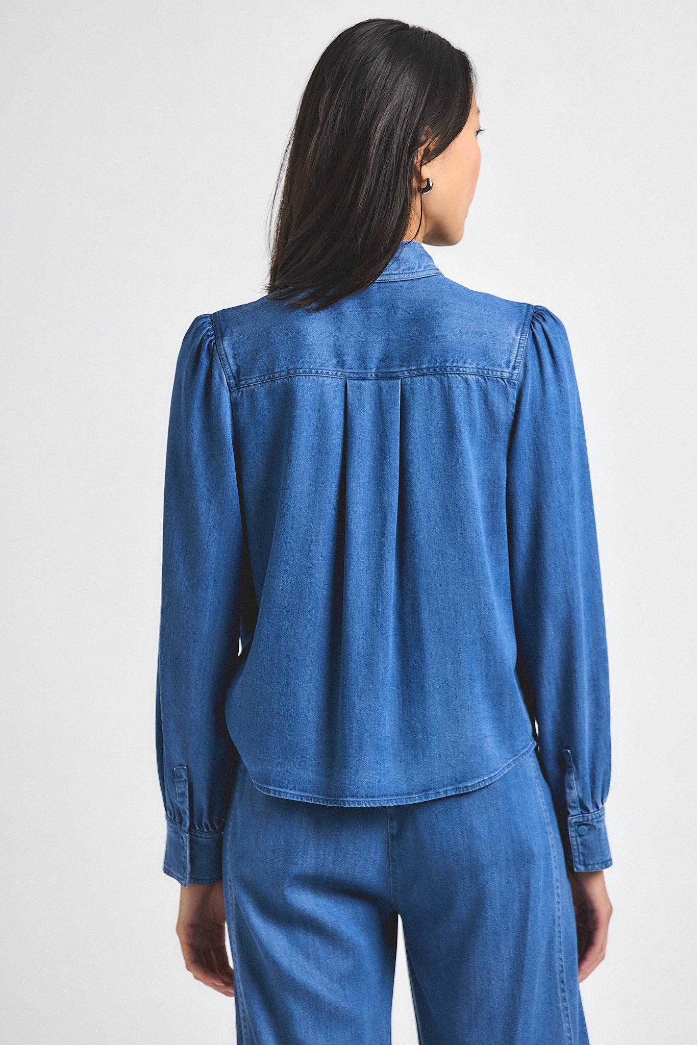 MAJAH TENCEL DENIM BLOUSE - 5