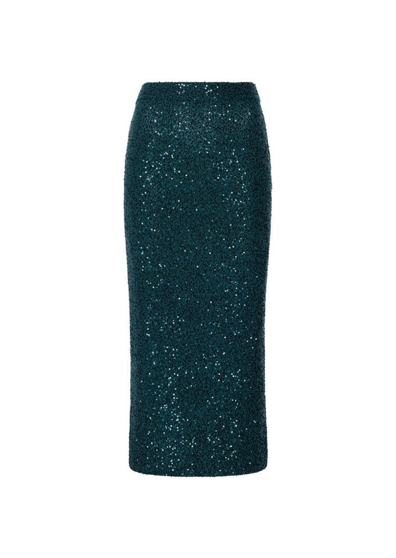 Cashmere Sequin Midi Skirt 1
