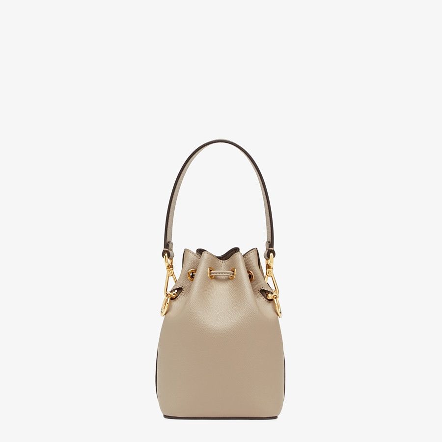 Beige leather mini-bag - 3