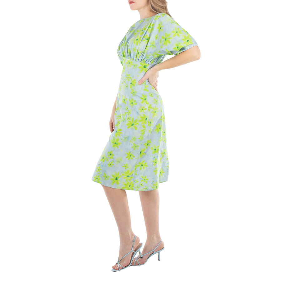 Marni Gathered Poplin Midi Dress - 3