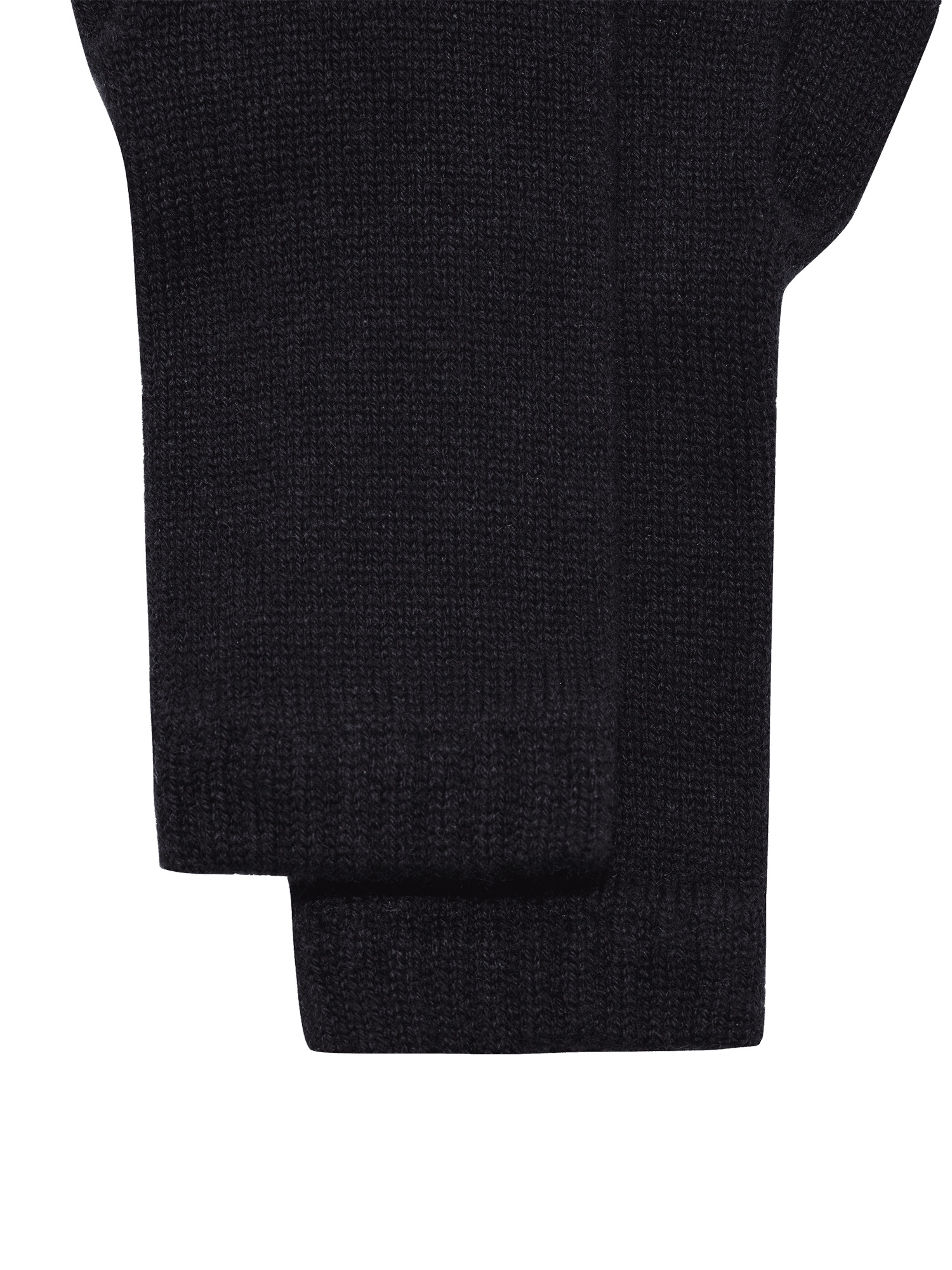 Cashmere Short Cuff Gloves - Black - 3