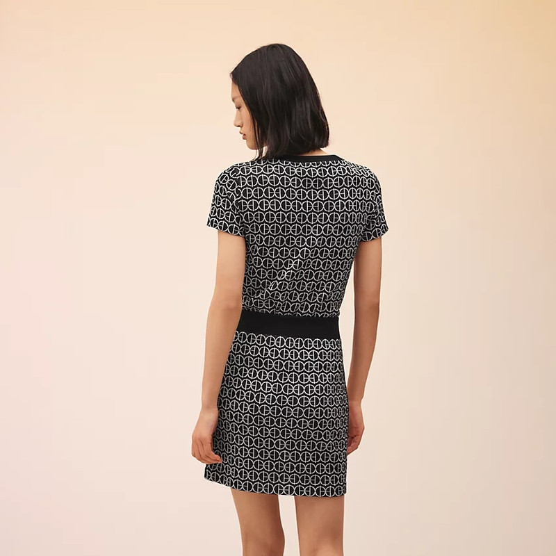 Hermès "H Rond" jacquard miniskirt outlook