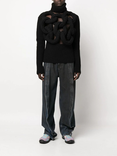 JW Anderson Tubular knitted roll-neck jumper outlook