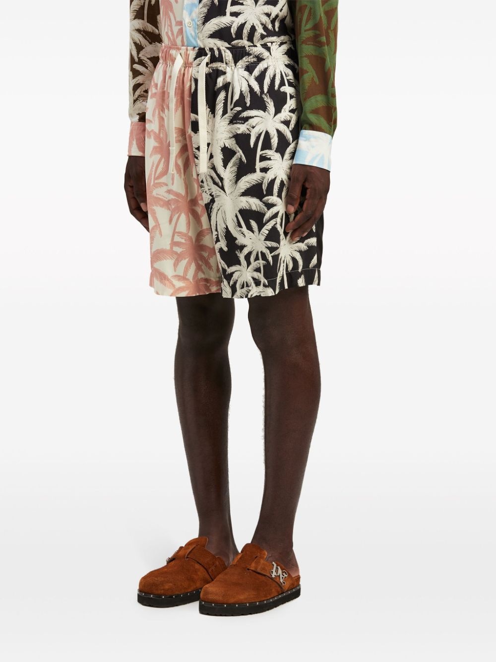 Patchwork Palms shorts - 4