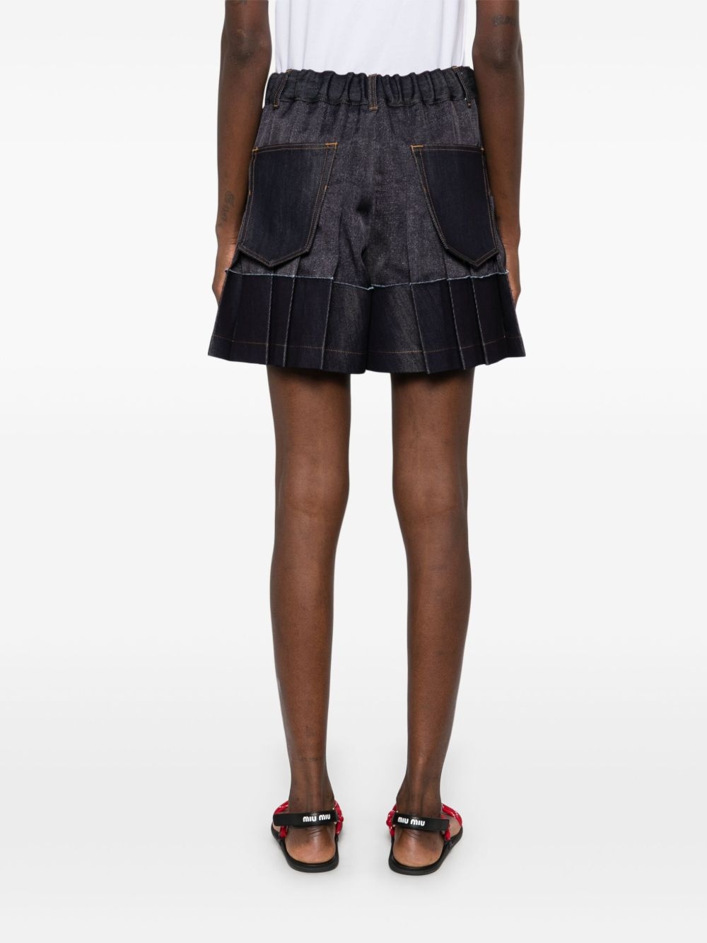 denim mix skorts - 4