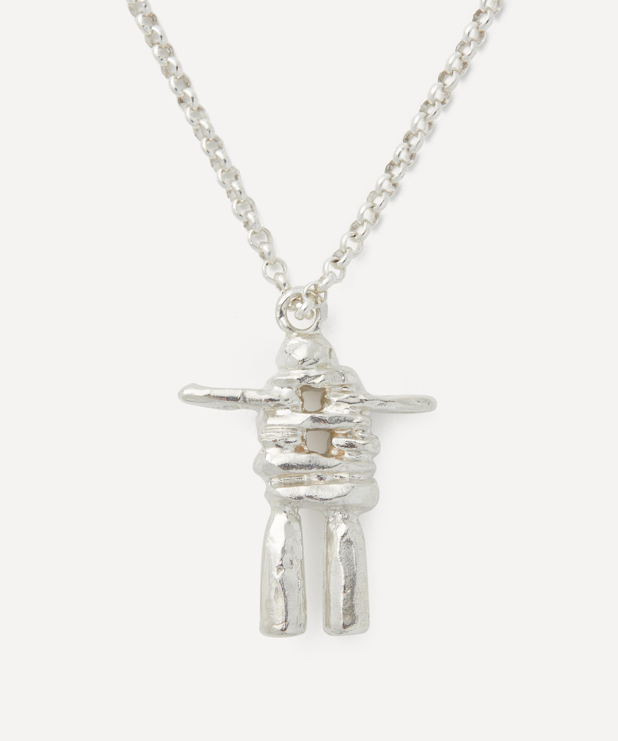 Sterling Silver Skeleton Of The Self Pendant Necklace - 1