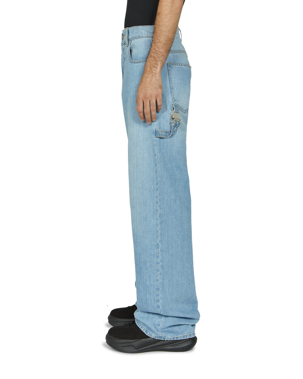 WIDE LEG JEANS WITH BUCKLE - 4