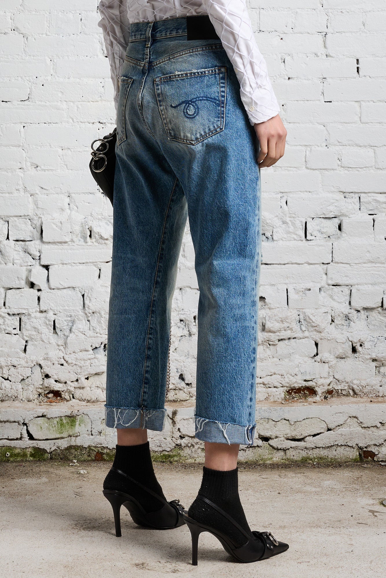 Jasper Crossover Jean | R13 Denim Official Site - 6