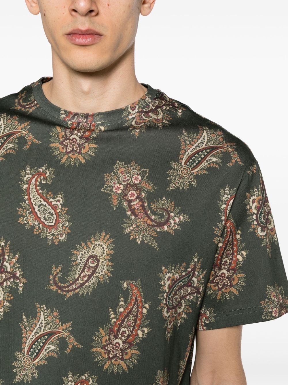 paisley-print cotton shirt - 5
