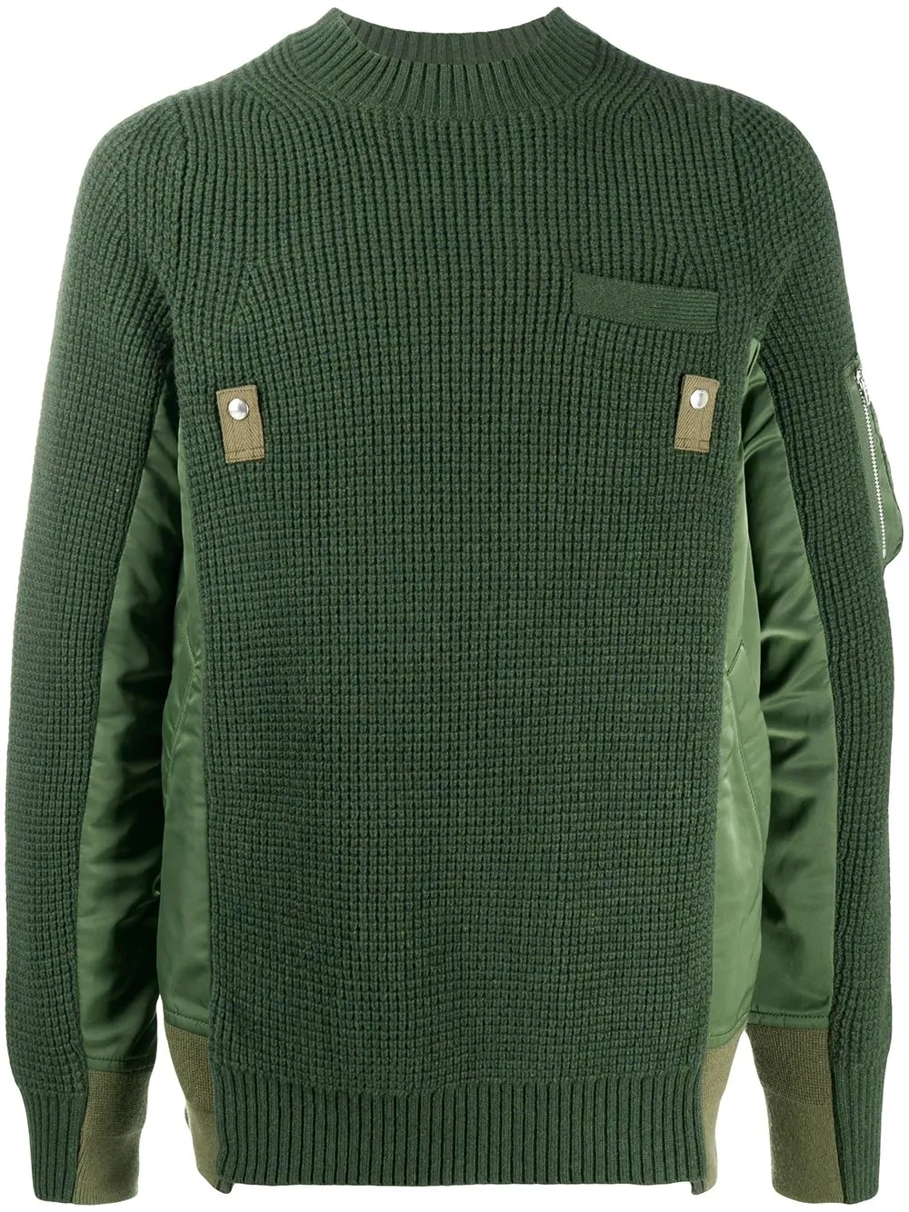 shell-panelled jumper - 1