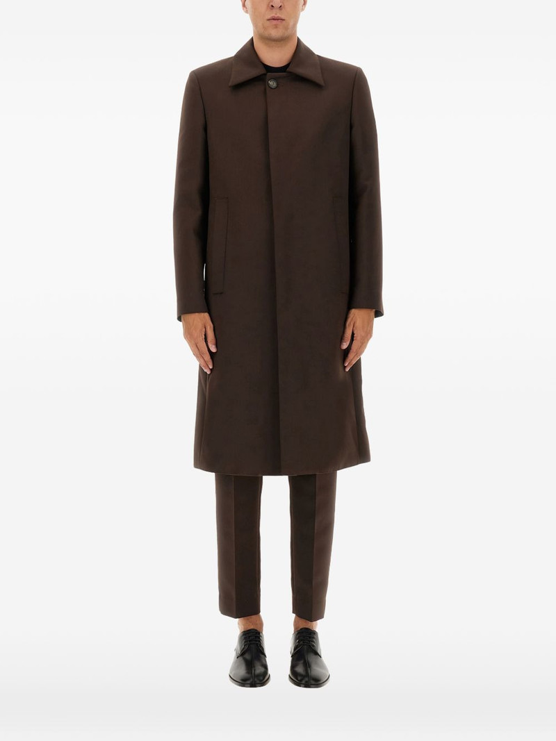 pocket single-breasted coat 1