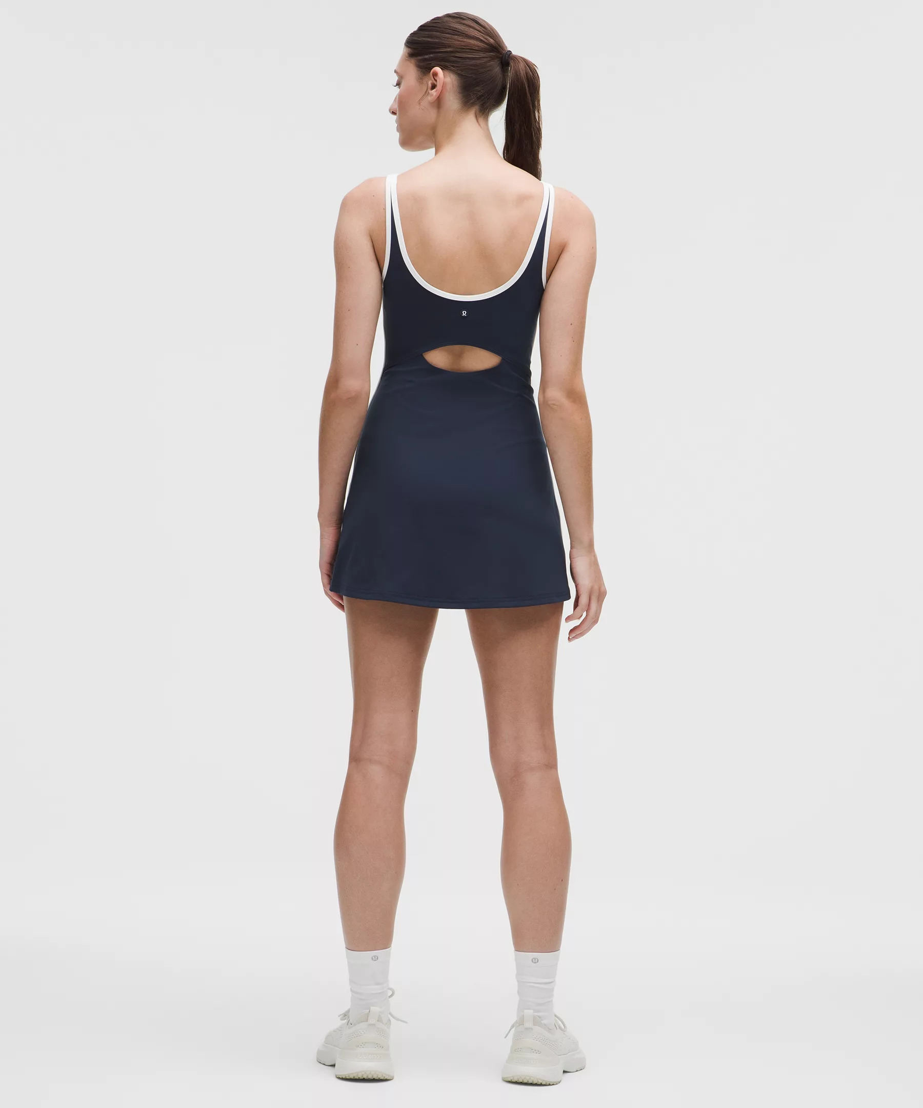 Scoop-Neck Cutout Tennis Dress - 2