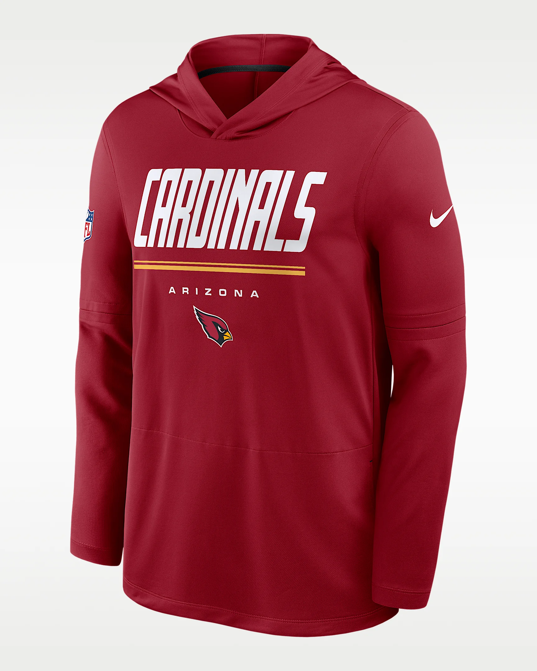 Arizona Cardinals Sideline Men's Nike Dri-FIT NFL Long-Sleeve Hooded Top - 1