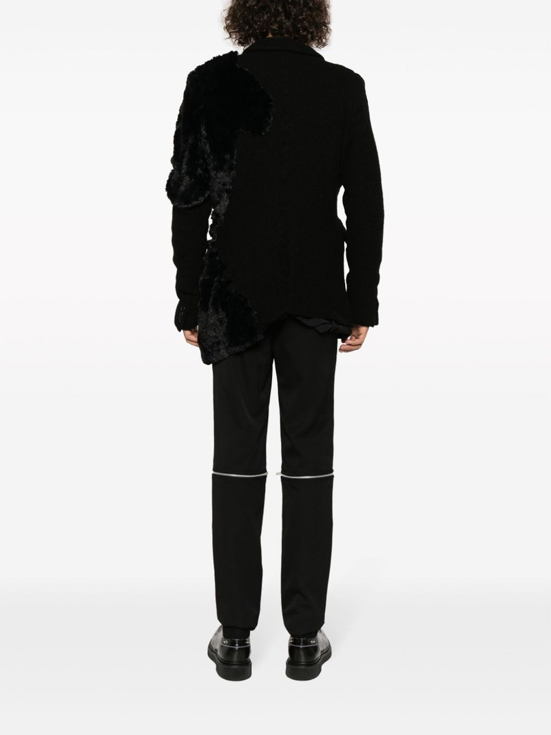panelled single-breasted blazer 4