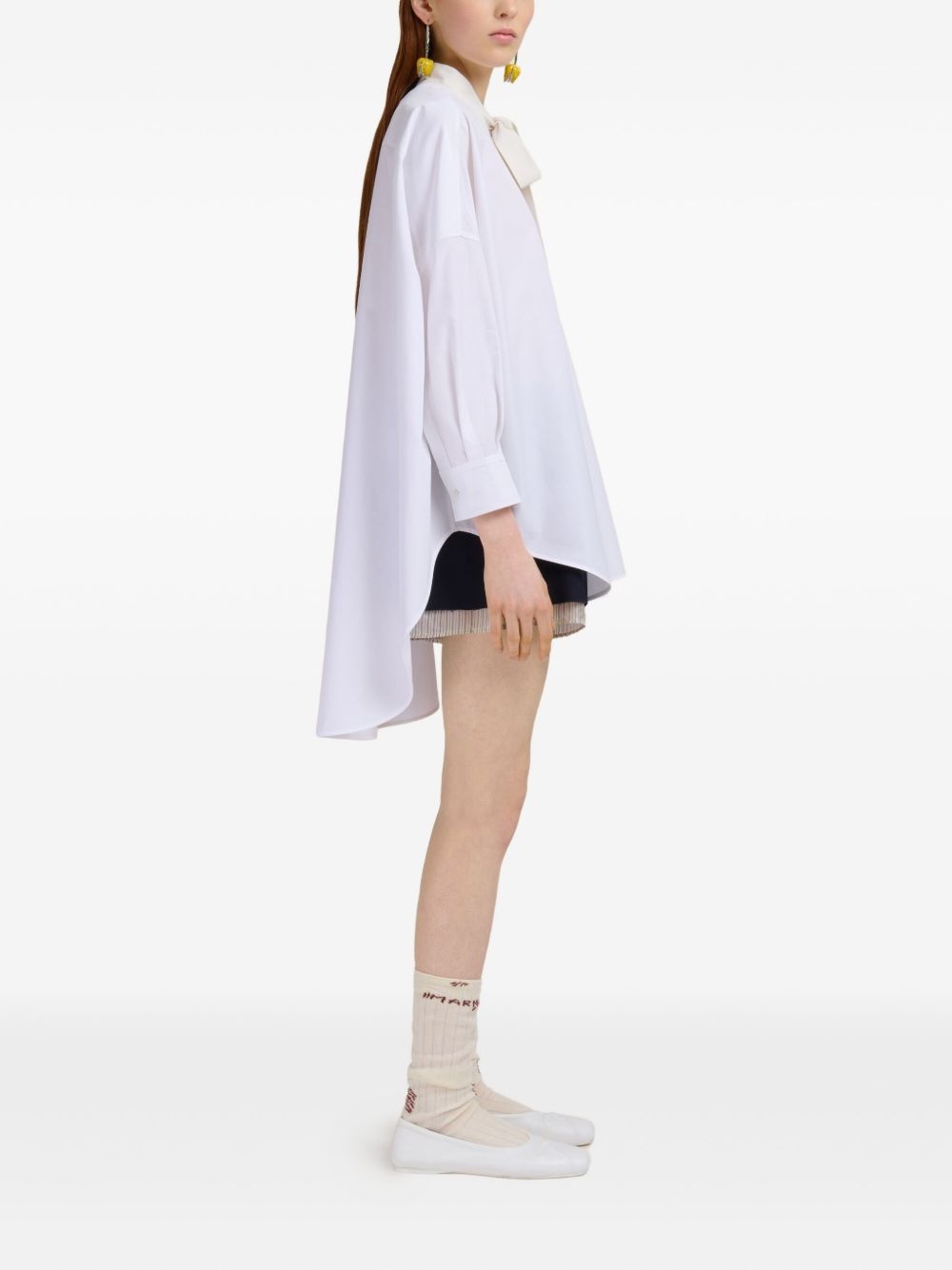 bow-detail shirt - 3