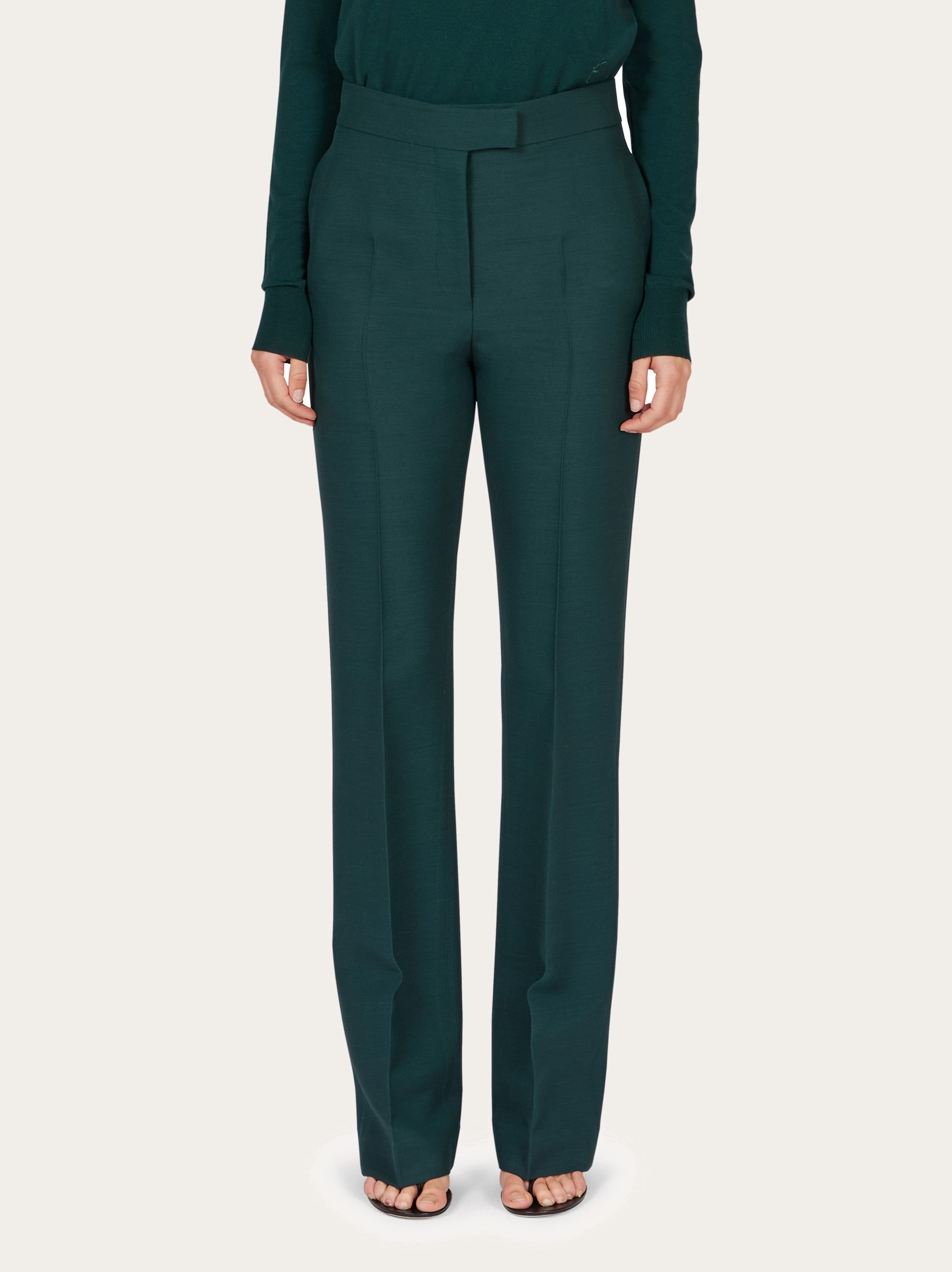 Wool faille trouser - 2