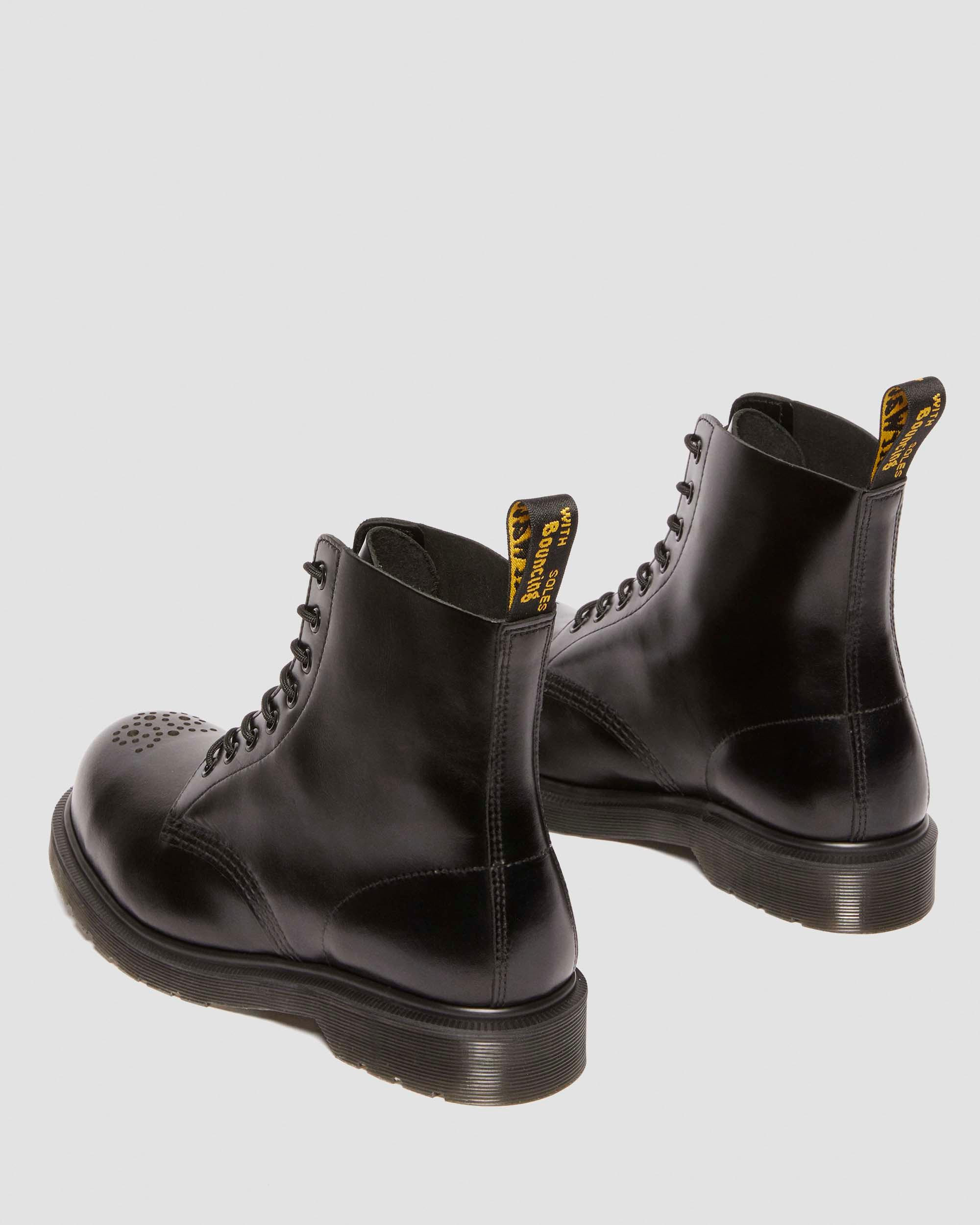 1460 Analine Leather Steel Toe Boots - 9