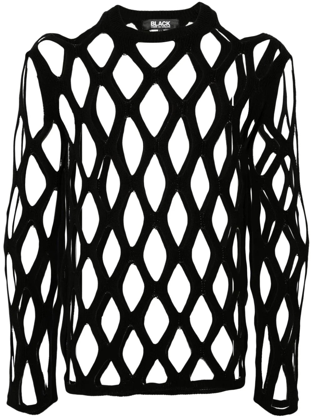 OPEN-KNIT CREW-NECK JUMPER - 1