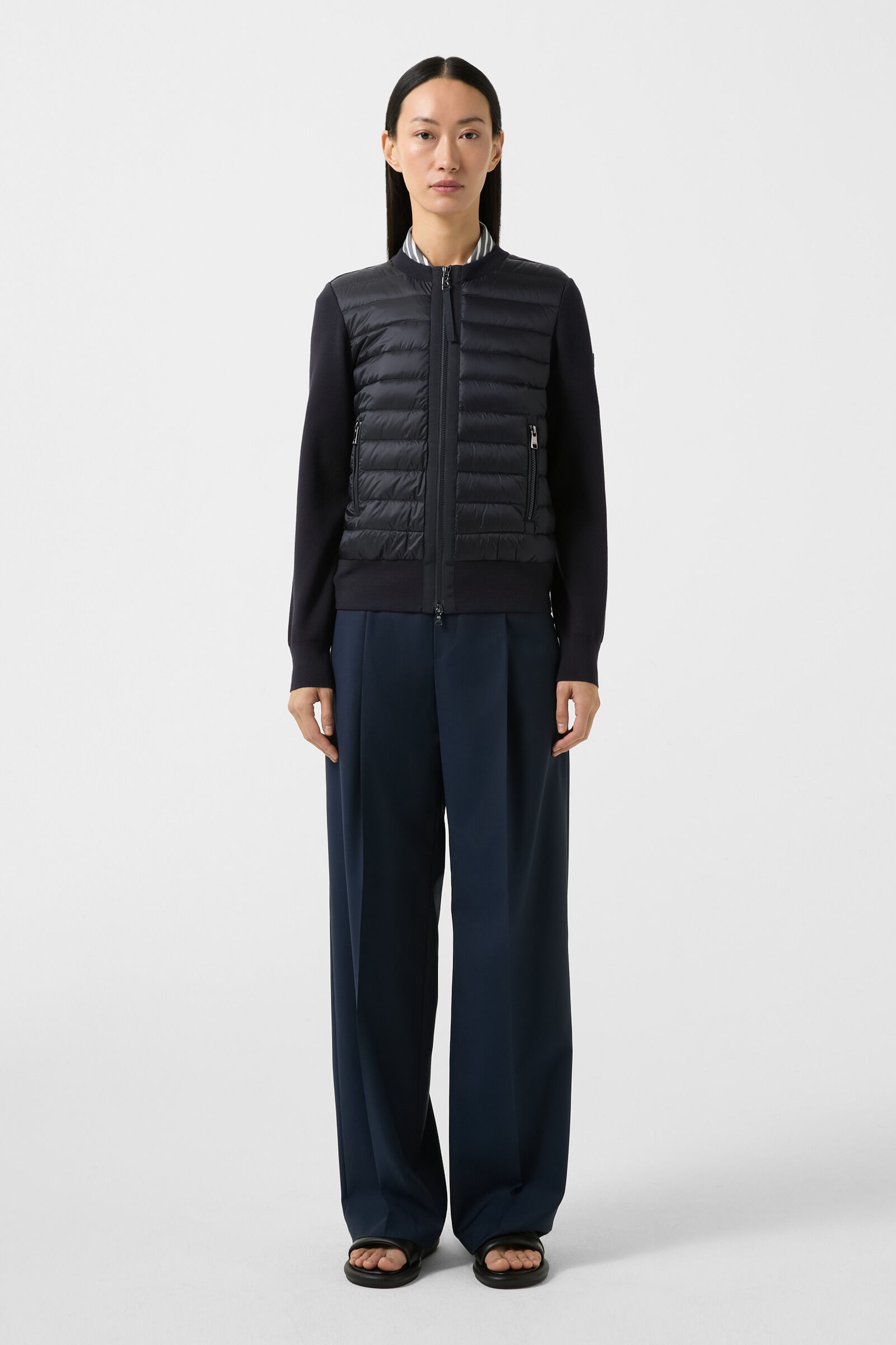Zilly Hybrid knit jacket in Navy blue - 4