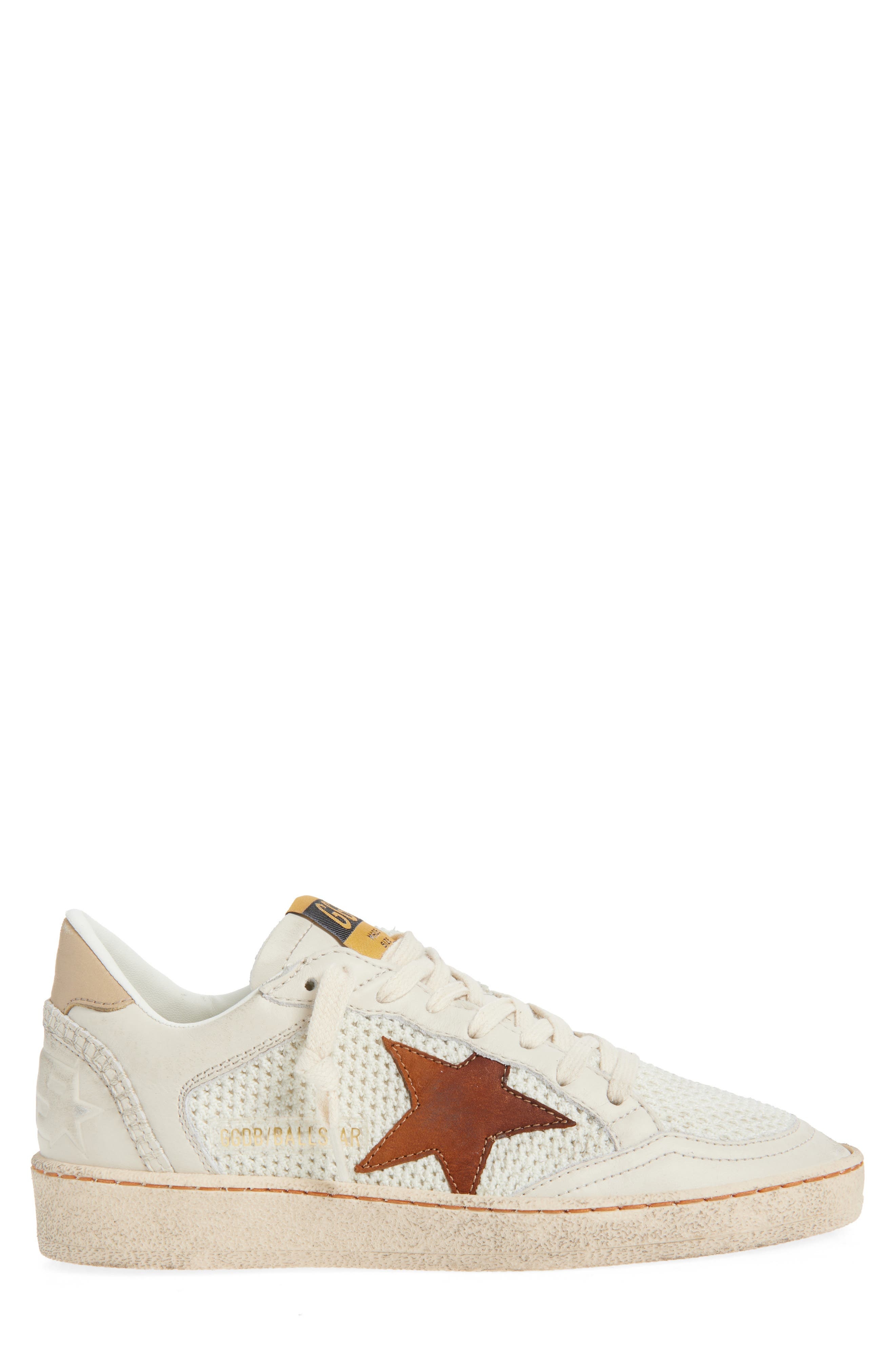 Golden Goose Ball Star Sneaker in White/Buttercream at Nordstrom - 3