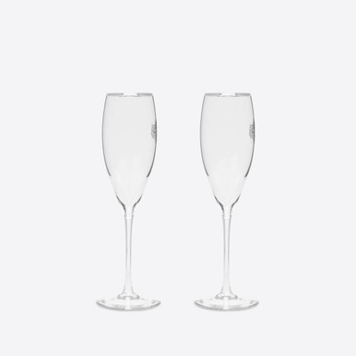 BALENCIAGA Champagne Glasses  in White outlook