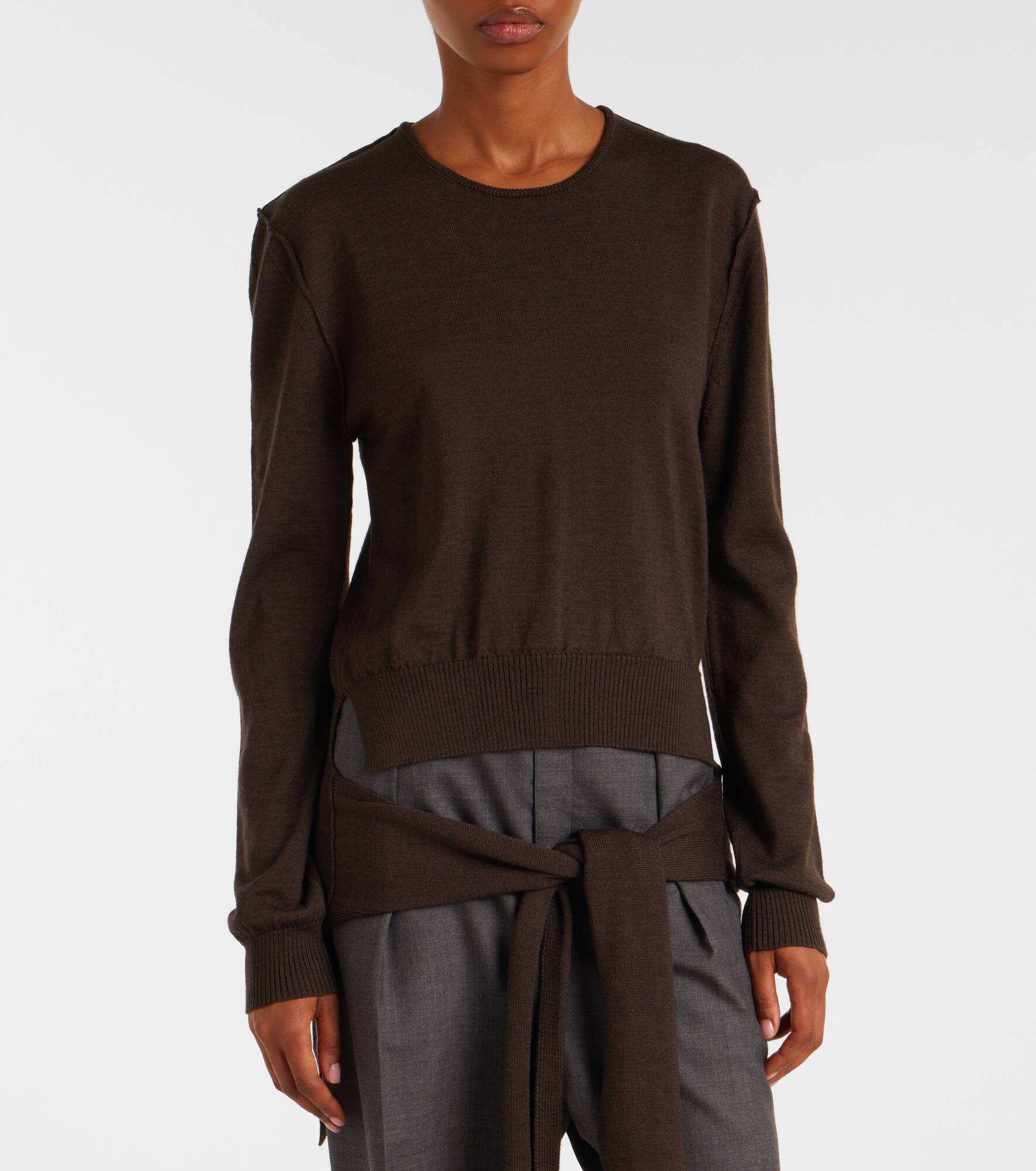 Trompe l'oeil wool-blend sweater - 6