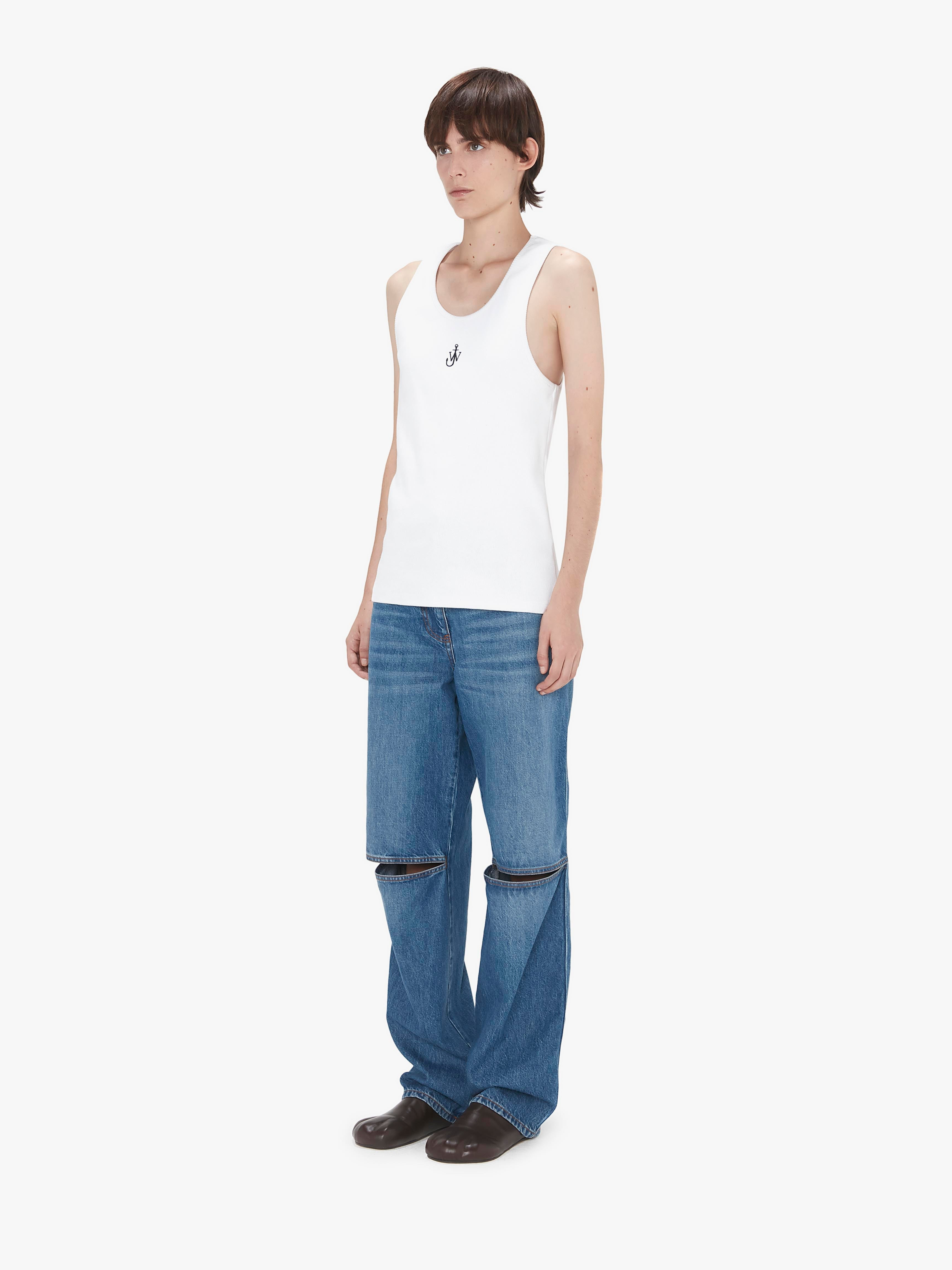 TANK TOP WITH ANCHOR LOGO EMBROIDERY - 4