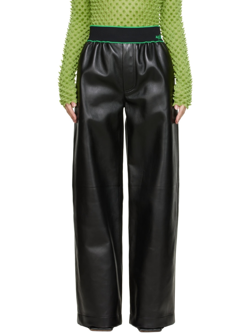 Black Leather Trousers - 1