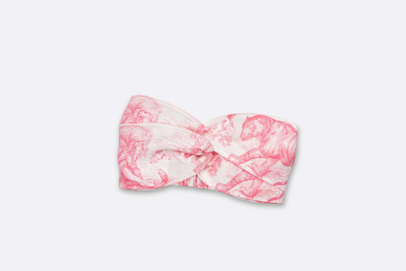 Dioriviera Toile de Jouy Sauvage Dior Silk Headband 1
