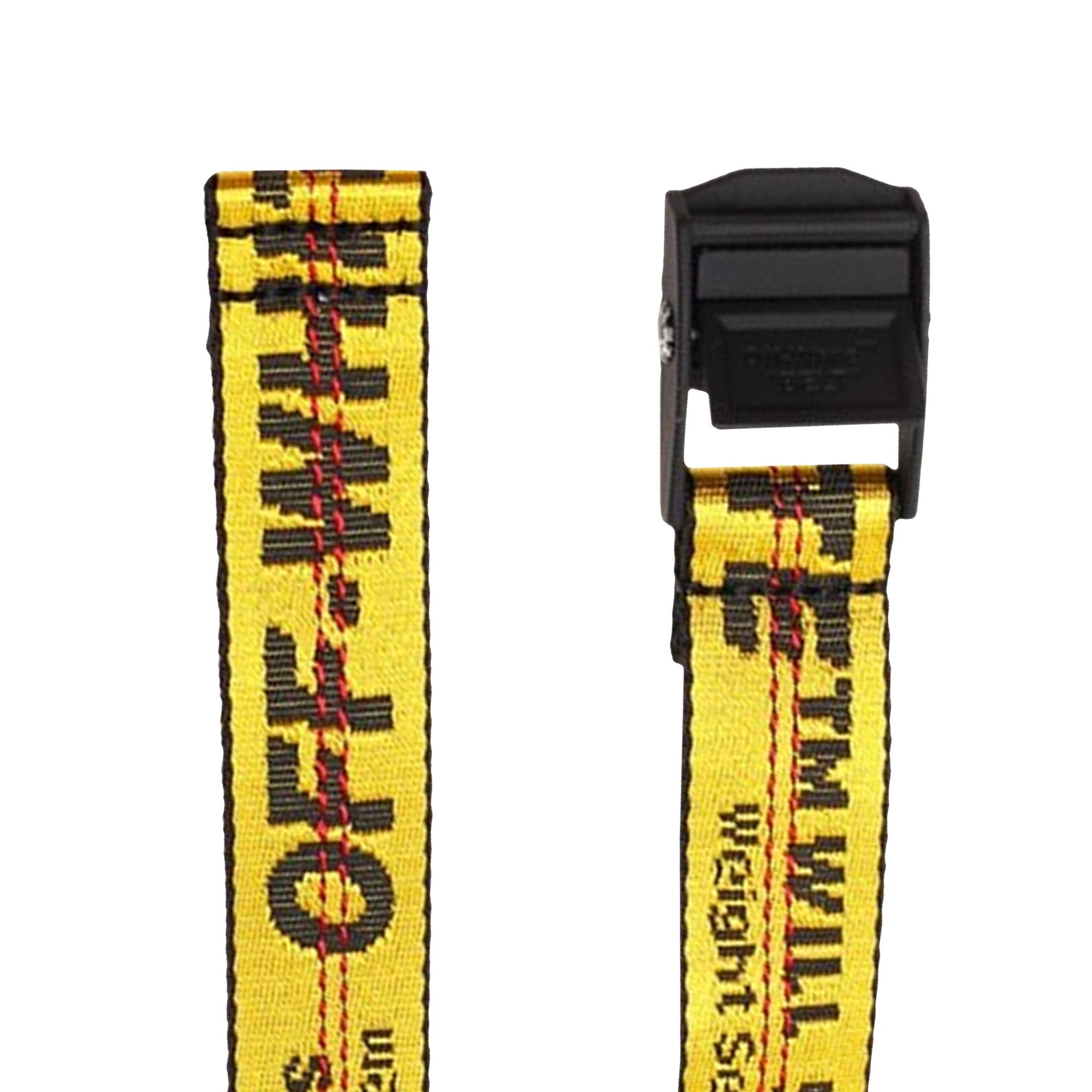 Off-White Classic Mini Industrial Belt 'Yellow/Black' - 2