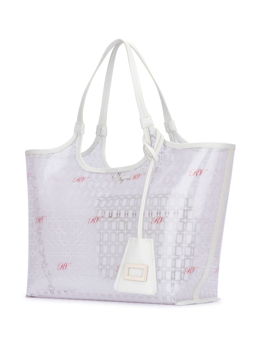 geometric-printed tote bag - 3