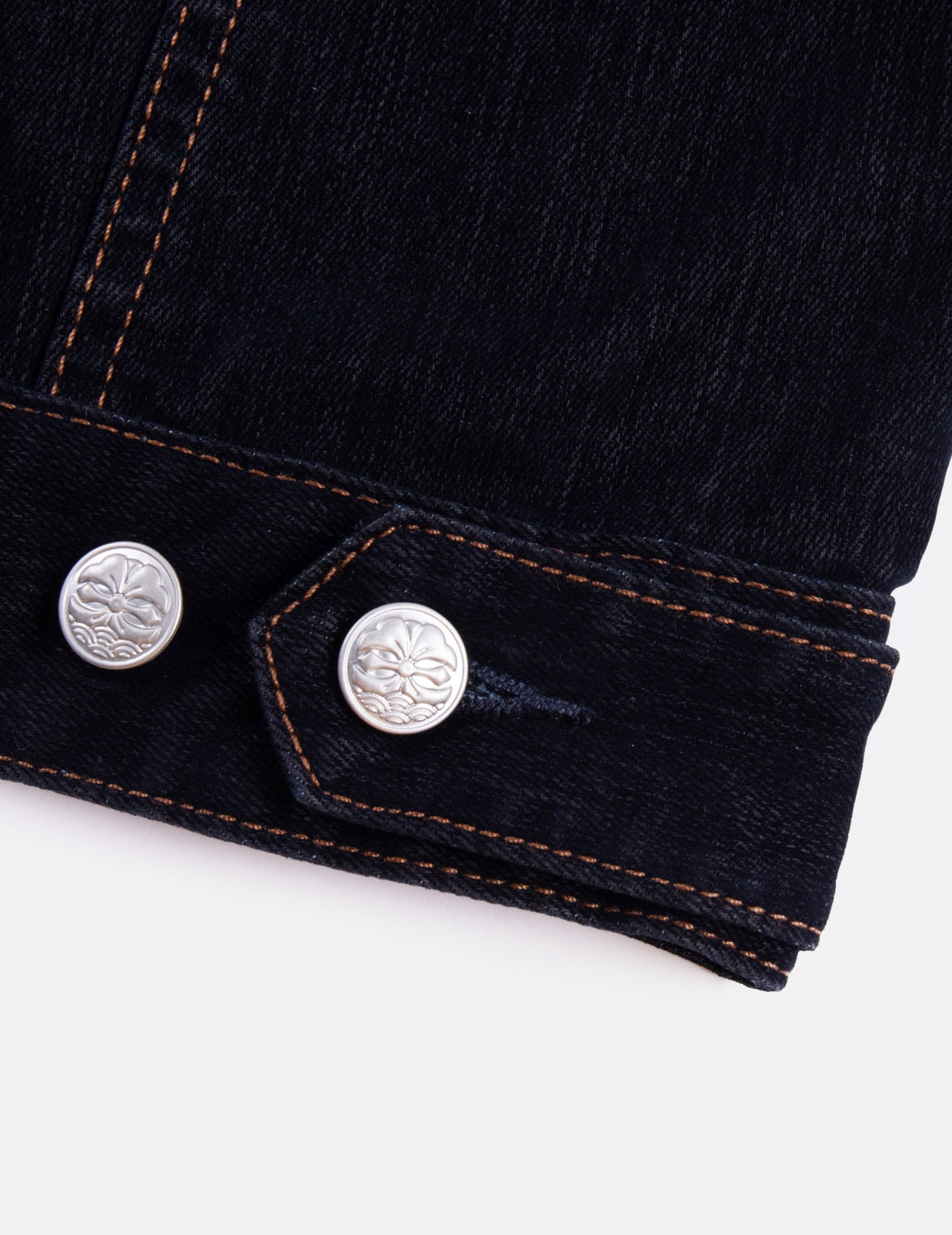 KAMON AND SEAGULL EMBROIDERY REGULAR FIT DENIM JACKET - 11