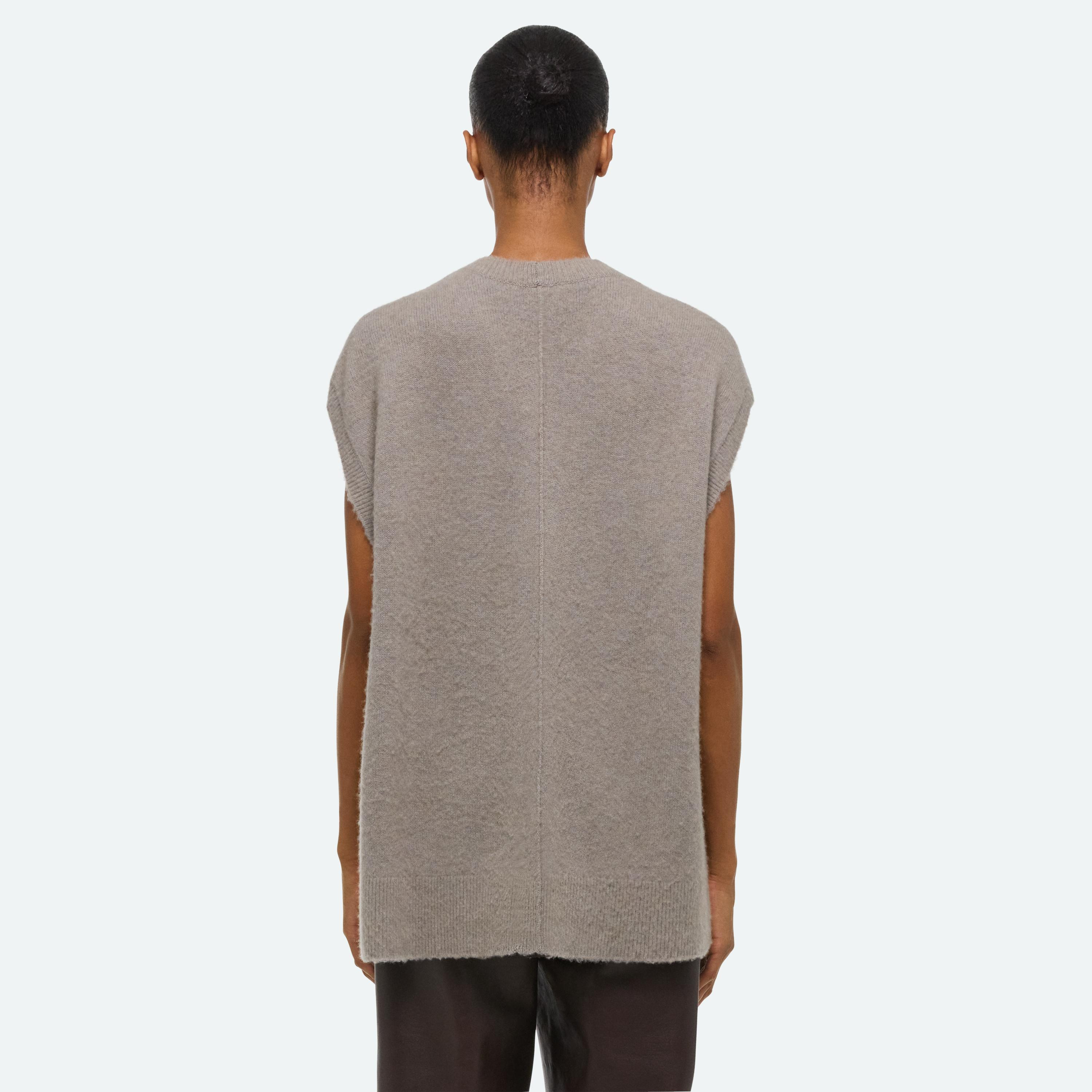 BRUSHED SWEATER VEST - 6