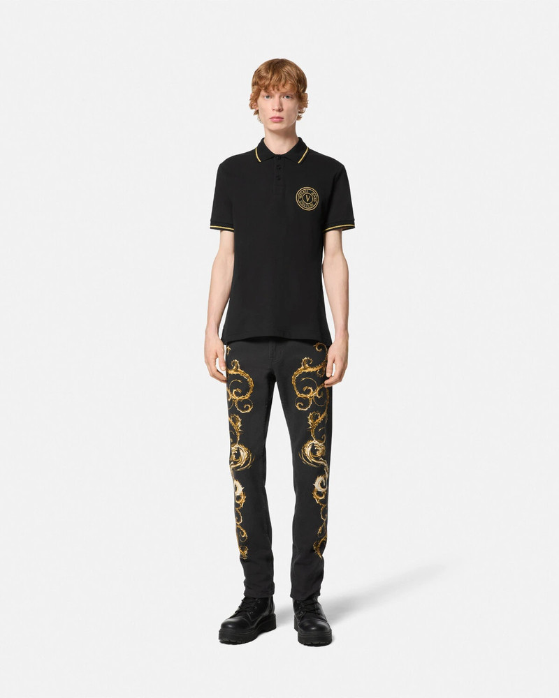 VERSACE JEANS COUTURE Chromo Couture Slim-Fit Jeans outlook