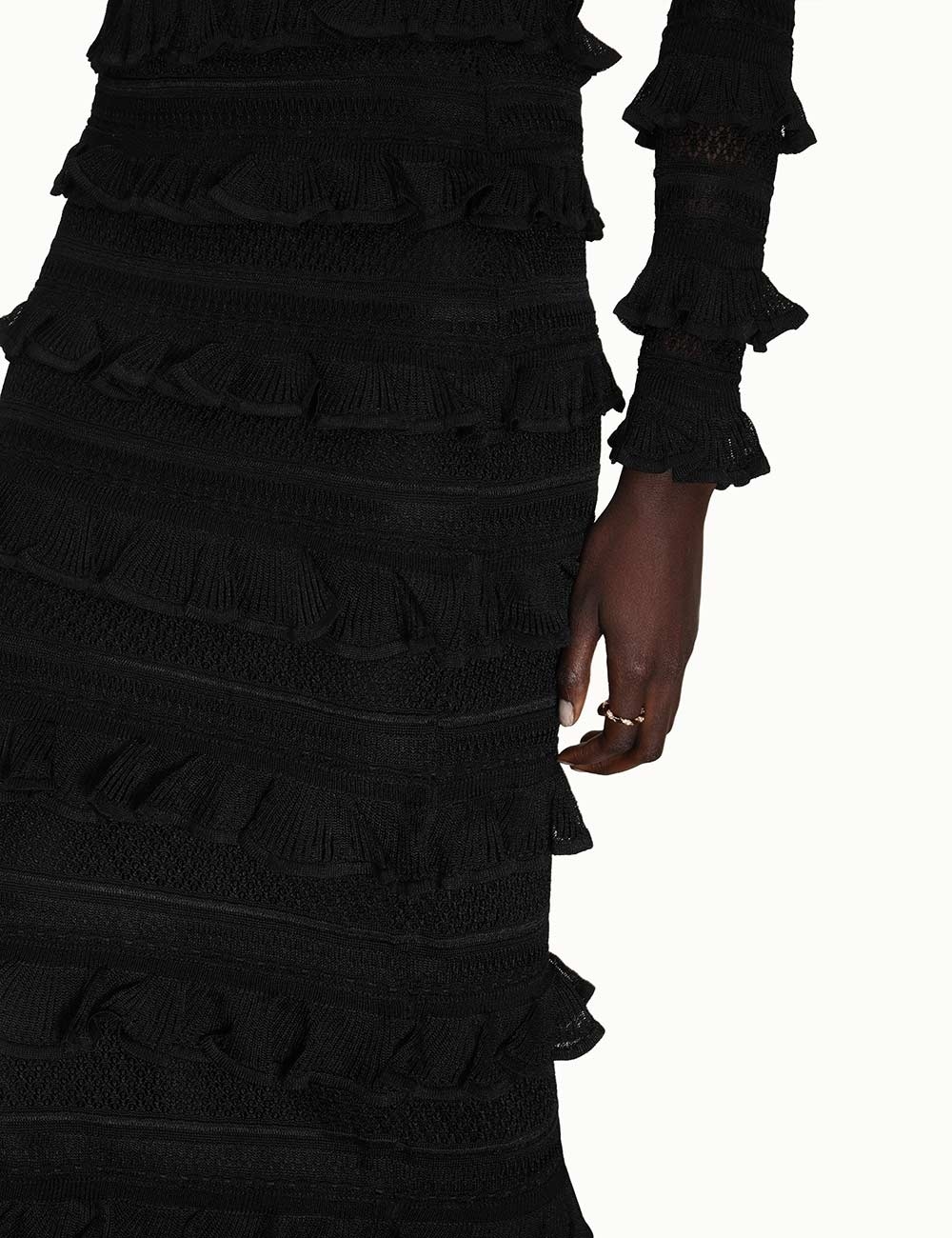 WONDERLAND FRILL MIDI SKIRT - 7