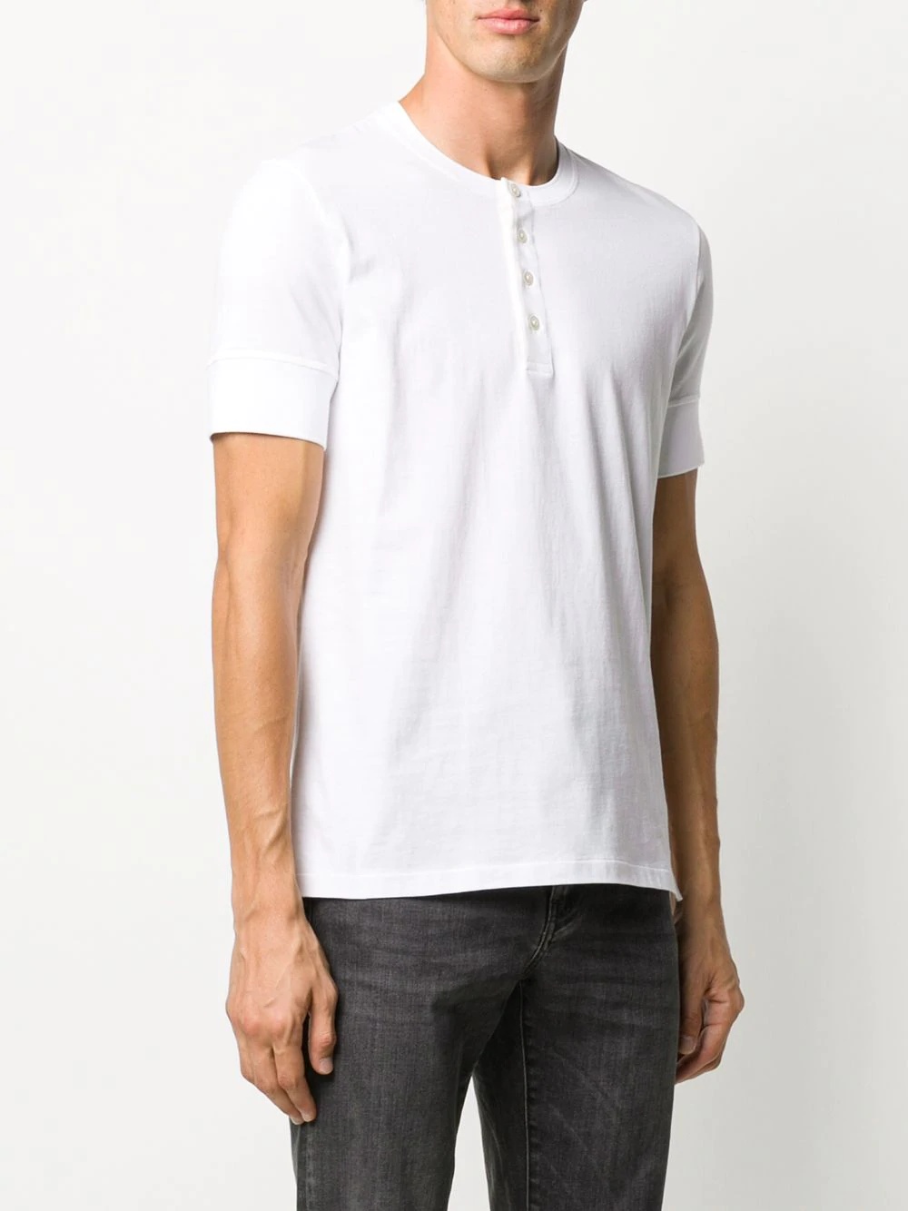 button-fastening T-shirt - 3