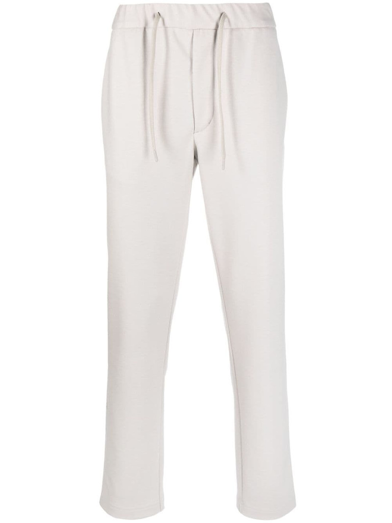 drawstring straight-leg trousers 1