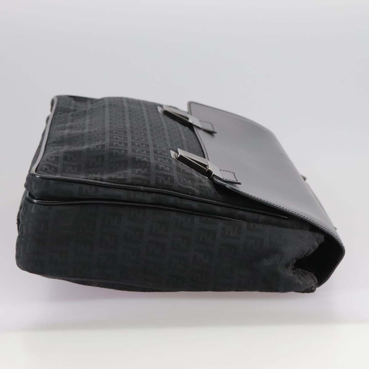 FENDI Zucchino Canvas Business Bag Black - 4