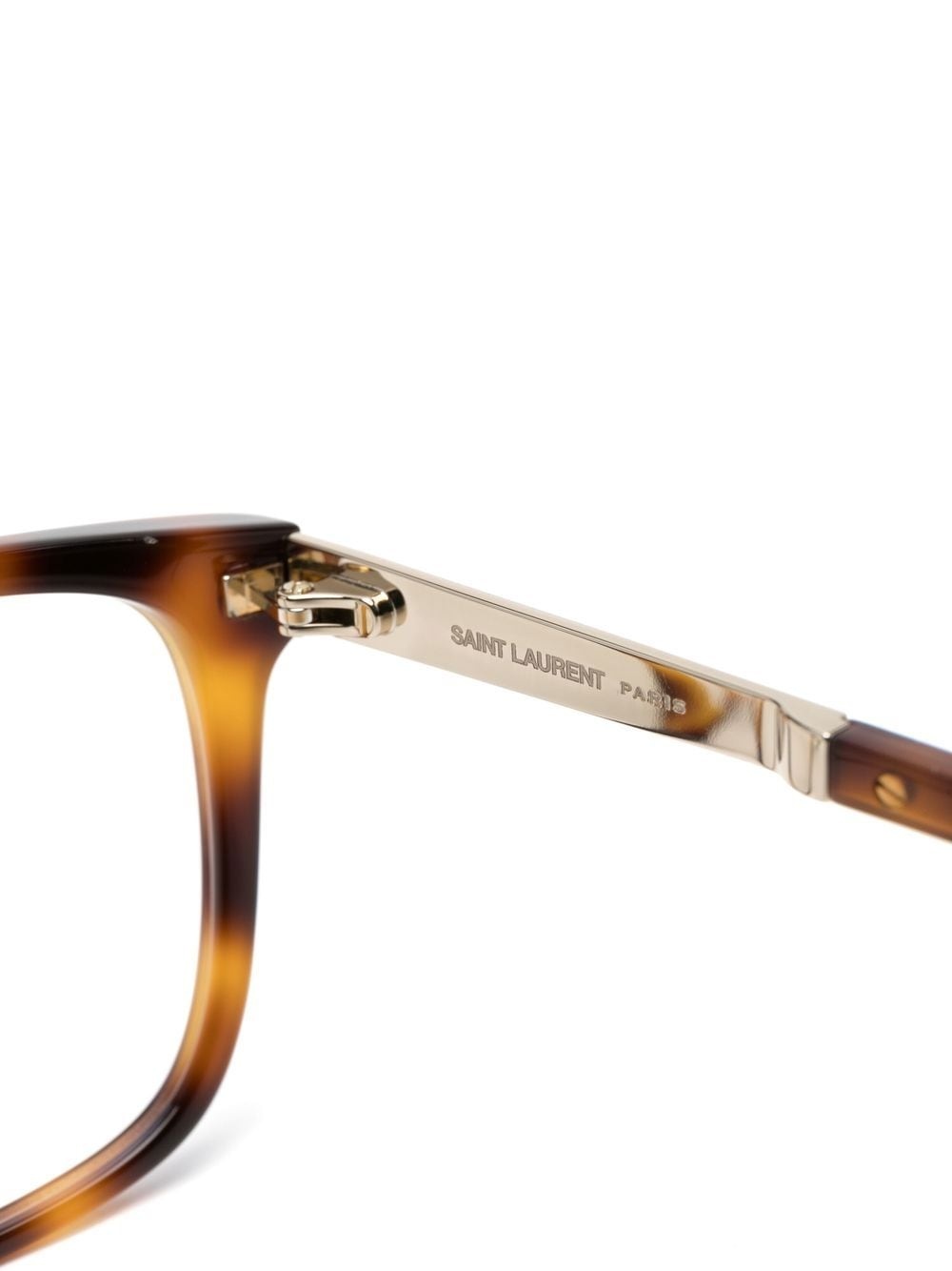 tortoiseshell-effect square-frame glasses - 3