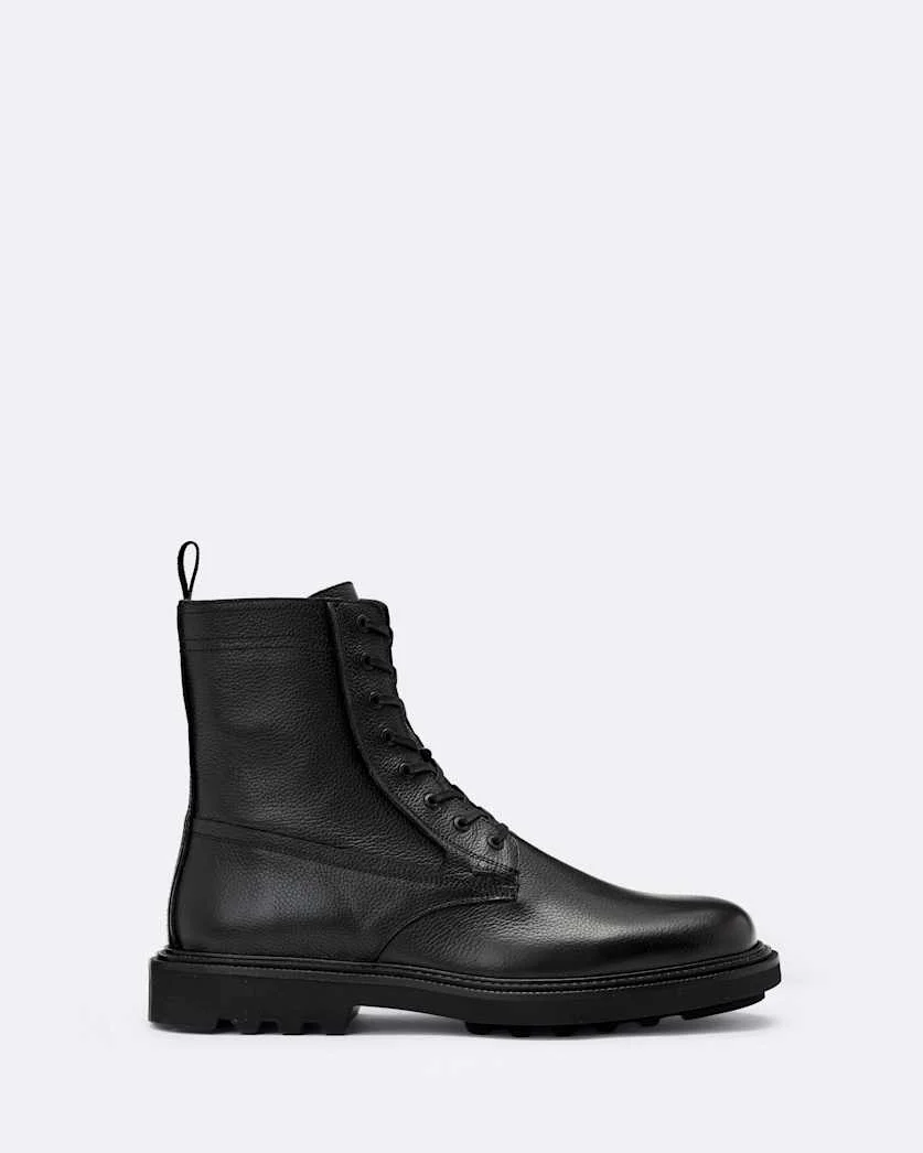 NILES LEATHER MILITARY BOOTS - 1