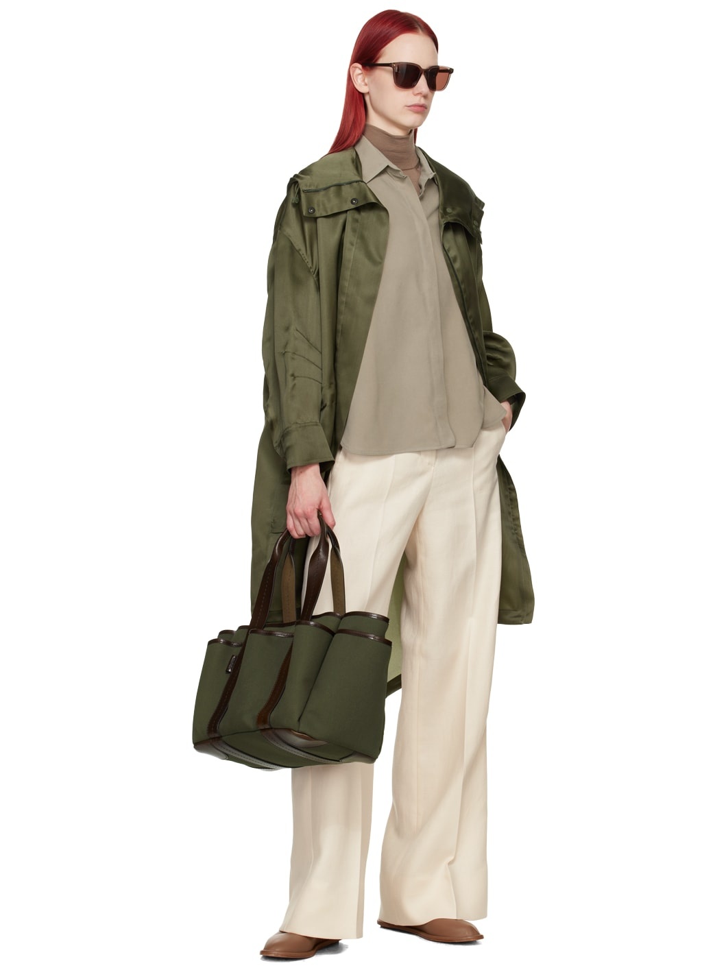Max Mara TAMBUTO Oversized silk organza parka | REVERSIBLE