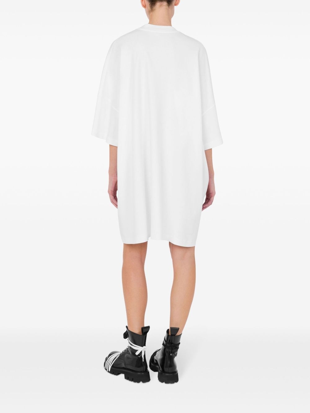 slogan-print dress - 3